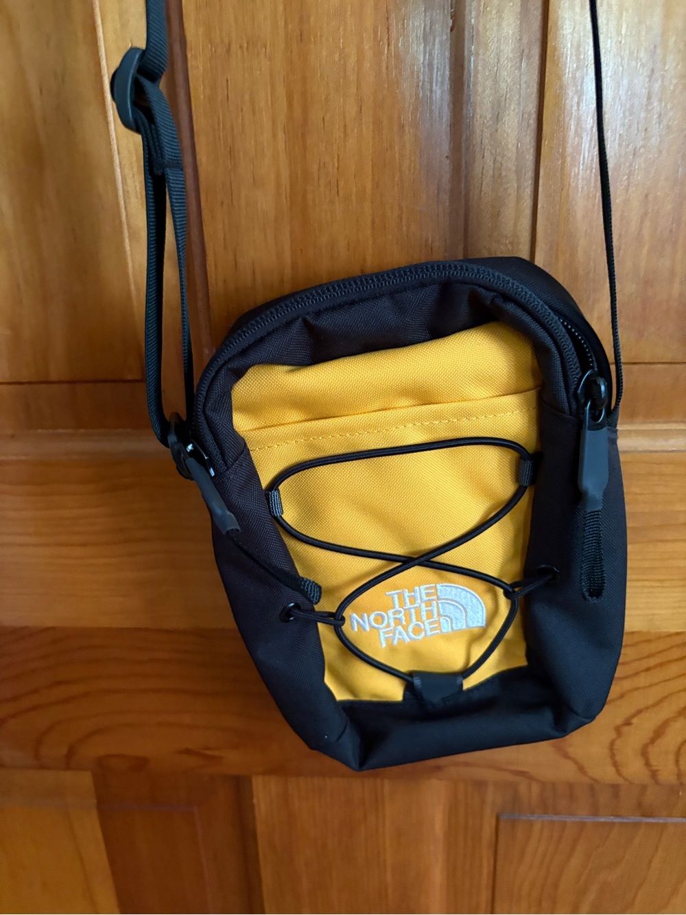 The North Face Black and Yellow Small Crossbody Belt Bag
